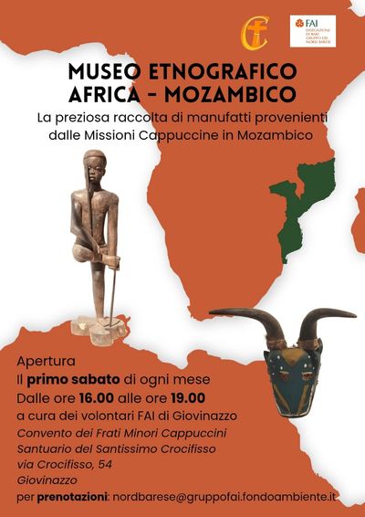 Locandina del Museo Etnografico Africa-Mozambico, Giovinazzo