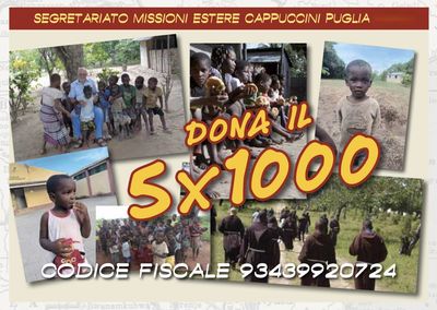 Dona il 5x1000 - Segretariato Missioni Estere Cappuccini Puglia
